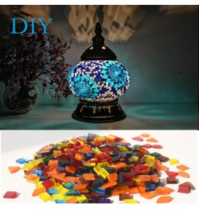 DIY Turkish Mosaic Night Light Material Package Handmade Table Lamp Lovers Child Birthday Gift Lampara De Noche Dormitorio