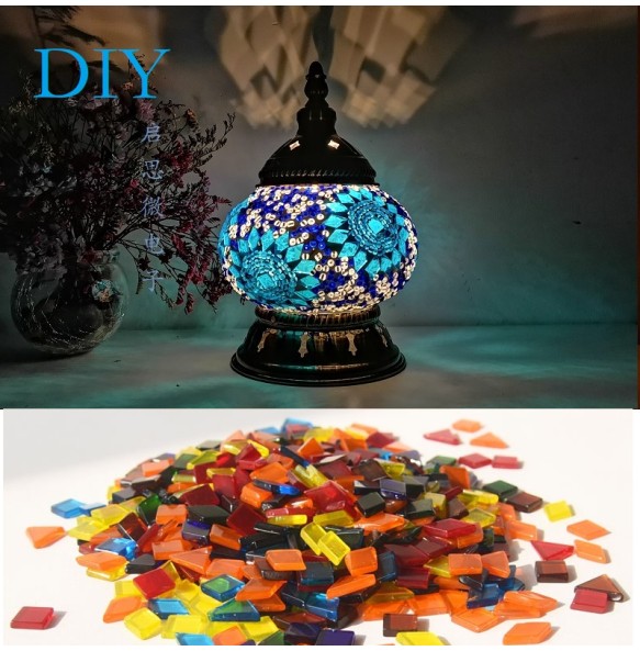 DIY Turkish Mosaic Night Light Material Package Handmade Table Lamp Lovers Child Birthday Gift Lampara De Noche Dormitorio