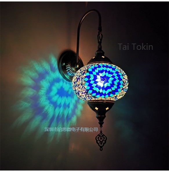 Turkish Mosaic Wall Lamps Handmade Luminaria Applique Murale Intérieur Led Lampara Bedroom Living Room Balcony Aisle Decor Light