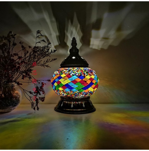 DIY Turkish Mosaic Night Light Material Package Handmade Table Lamp Lovers Child Birthday Gift Lampara De Noche Dormitorio