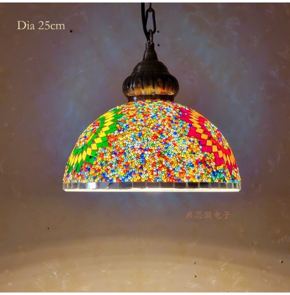 Newest Style Turkey Ethnic Customs Handmade Lamp Romantic Cafe Restaurant Bar Tree Pendant Light Hanging Light Home Lighting