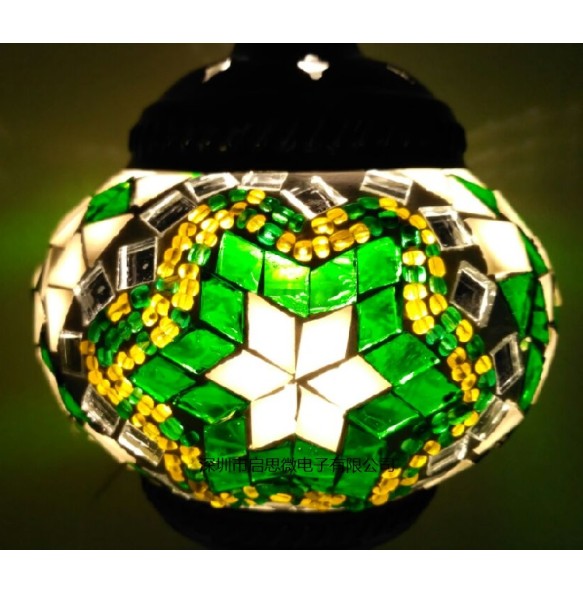 New style Turkey Ethnic Customs Handmade Lamp Romantic Cafe Restaurant Bar Tree Pendant Light Bar Mosaic Pendant Lamp