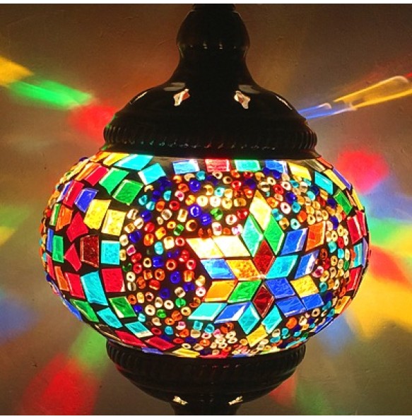 New style Turkey Ethnic Customs Handmade Lamp Romantic Cafe Restaurant Bar Tree Pendant Light Bar Mosaic Pendant Lamp