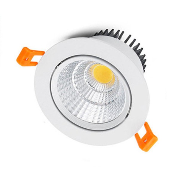 Dimmable 4 types round Recessed LED Downlights 5w7w9w12w15w COB LED CeilingLamp Spot Lights AC110-220V LED Lamp Indoor Lighting