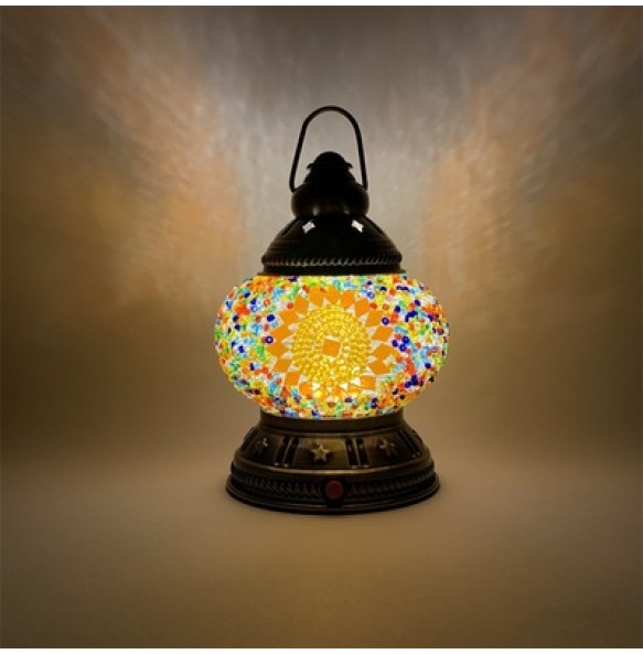 DIY LED Rechargeable Mosaic Portable Camping Light Outdoor Tent Lamparas Turkish Lamp Home Emergency Lampe Nightlight Gift