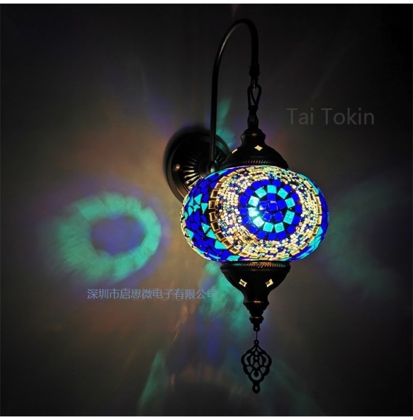 Turkish Mosaic Wall Lamps Handmade Luminaria Applique Murale Intérieur Led Lampara Bedroom Living Room Balcony Aisle Decor Light