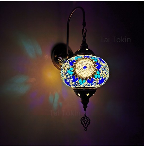 Turkish Mosaic Wall Lamps Handmade Luminaria Applique Murale Intérieur Led Lampara Bedroom Living Room Balcony Aisle Decor Light