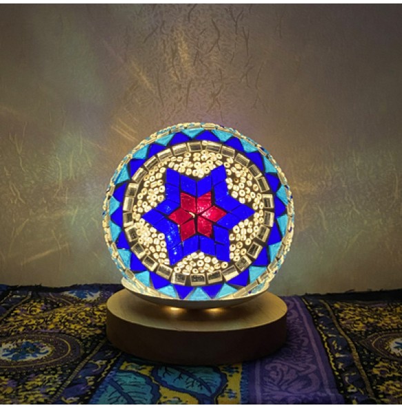 DIY Turkish Mosaic Light Material Package Handmade Night Lamp Design Lovers Parent-child Glass Package Paste Birthday Gift