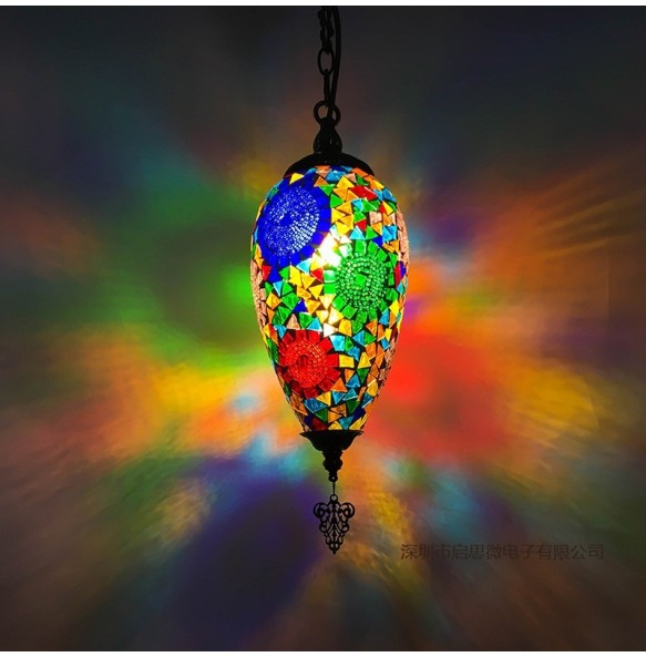 New Style Turkey Ethnic Customs Handmade Lamp Romantic Cafe Restaurant Bar Tree Pendant Lighting Bar Pendant Light