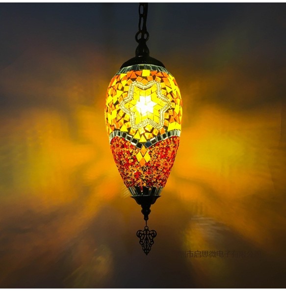 New Style Turkey Ethnic Customs Handmade Lamp Romantic Cafe Restaurant Bar Tree Pendant Lighting Bar Pendant Light