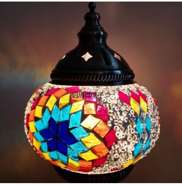 New Mediterranean style Art Deco Turkish Mosaic Wall Lamp Handcrafted mosaic Glass romantic wall light