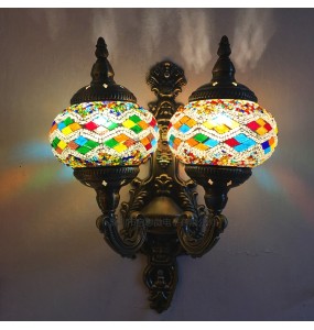 Turkey Ethnic Customs Handmade Lamp Romantic Cafe Restaurant Bar Wall light Bedroom Living Room Book Room  Wall Lights