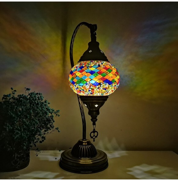 DIY Turkish Mosaic Swan Table Light Material Package Handmade Night Lamp Lovers Parent-child  Birthday Gift Lampe De Chevet