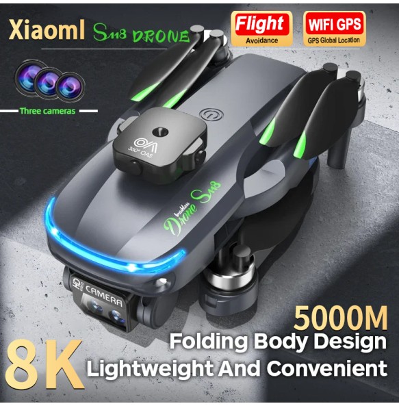 2024 Original S118 Mini Drone 8K Profesional 8K HD Camera Obstacle Avoidance Aerial Photography Foldable Brushless Quadcopter