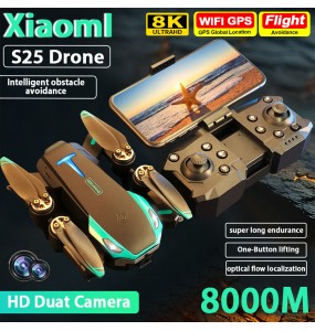 2024 Original S25 Drone Professional HD Dual Camera Optical flow Position in Long Battery WIFI FPV GPS Drone RC Quadcopter Toy