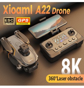 2024 New A22 RC Drone 4K 6K 8K Professional Dual Camera Aerial 360° Quadcopter RC Obstacle Avoidance Optical Flow Aerial Drone