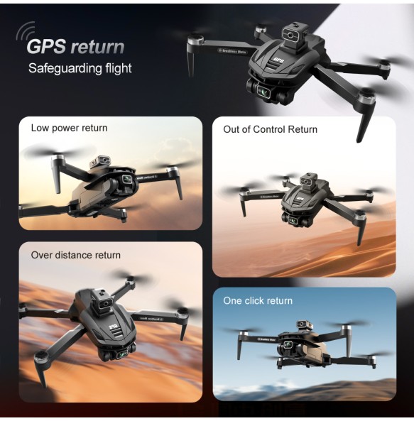 2024 New V168 Original GPS Drone 5G Professional 8K HD Aerial Photography Dual-Camera Omnidirectional Obstacle Avoidance Drone