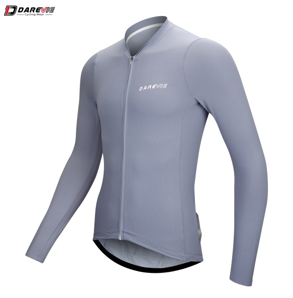 DAREVIE Men Cycling Jersey Pro Team Women Cycling Long Sleeve Clothing Slim Fit Breathable Bamboo Charcoal Fiber Bike Jersey