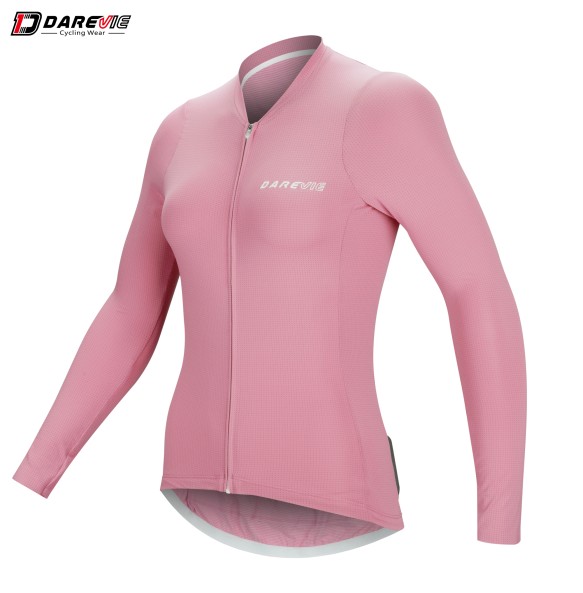 DAREVIE Men Cycling Jersey Pro Team Women Cycling Long Sleeve Clothing Slim Fit Breathable Bamboo Charcoal Fiber Bike Jersey