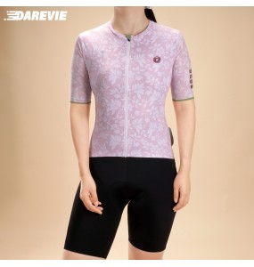 DAREVIE Cycling Jersey Women Flower Man Cycling Maillot 2024 Women's Cycling Jersey 50 SPF Anti-UV cycling clothes for Women