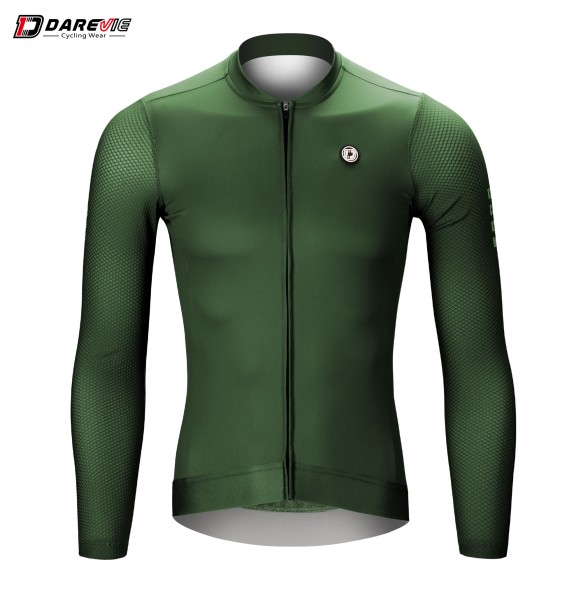 DAREVIE Cycling Jersey Long Sleeve Summer Pro Aero Slim Fit Long Sleeves Cycling Jersey Men Women Breathable Man Cycling Maillot