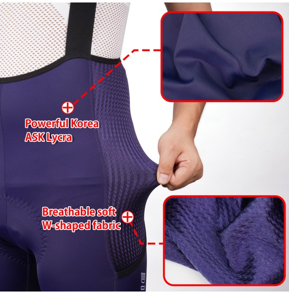 DAREVIE Cycling Bib Shorts with 2 X 750ml Pockets Men's Cycling Bretelle Blue Men Cycling Shorts Lycra Men's Cycling Shorts MTB