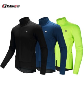 DAREVIE Cycling Jacket Softshell 10mm Water Resistant Windproof Keep Warm Thermal Cycling Softshell For 5~15℃ Not Breathable