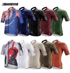 DAREVIE Cycling Jersey Slim Fit SPF 50+ Men Women Cycling Jersey 2023 Fashion Bike Jersey Pro Team High Quality Cycling Shirt