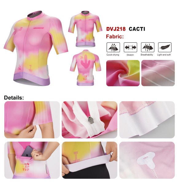 DAREVIE Cycling Jersey Women Aero High Speed Cycling Clothing Tight Slim Fit Pro Top Quality Breathable Quick Dry