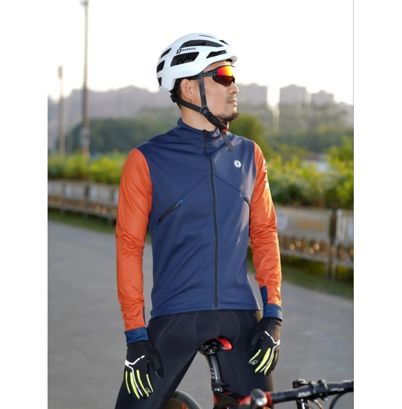 DAREVIE Cycling Jacket Winter Theramal Fleece BIg Size Warm Windproof Cycling Jacket Men Chest Zip Pro Cycling Jack Women 2024