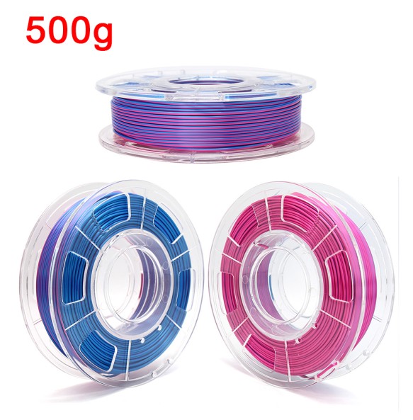 Dual Color PLA Filament for 3D Printer Two-tone 3D Printing Material 1.75mm Magic Two Colors Sublimation Duotone Silk Filaments