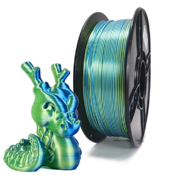 Dual Color PLA Filament for 3D Printer Two-tone 3D Printing Material 1.75mm Magic Two Colors Sublimation Duotone Silk Filaments