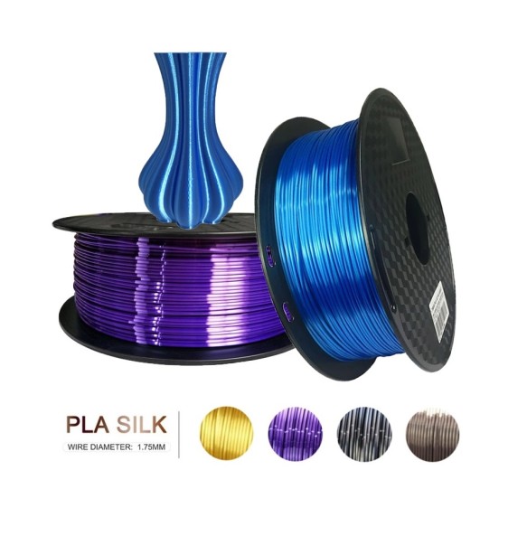 Silk PLA 3D Filament 1kg 1.75mm Spool Wire 3D Printer Material 3D Print Filament PLA Copper 3D Priting Filamento Rose Gold