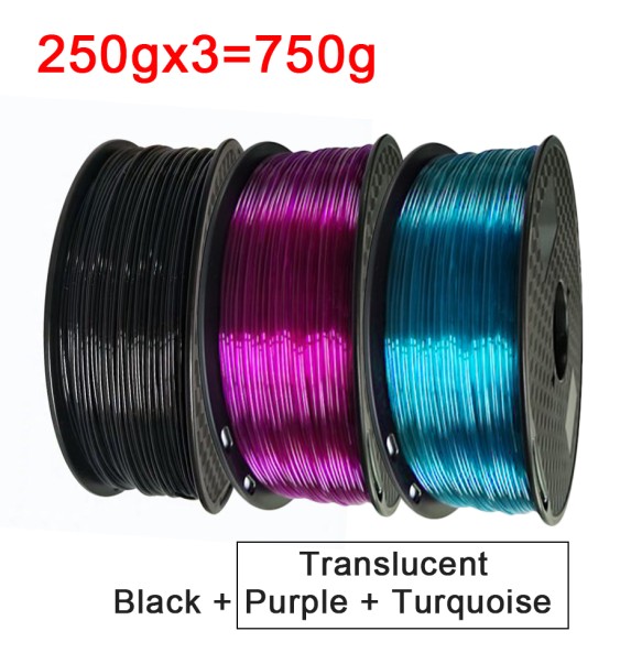 3D Filament Flexible TPU Filament Rainbow Gradient 3D Printing Material 1.75mm 95A 250g to 1kg TPU Filament for 3D Printer