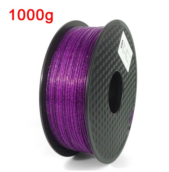 3D Printer Filament PLA 1.75mm Glittering Shining Rainbow Sublimation 3D Printing Material Sparkle Black Purple Blue Gold Orange