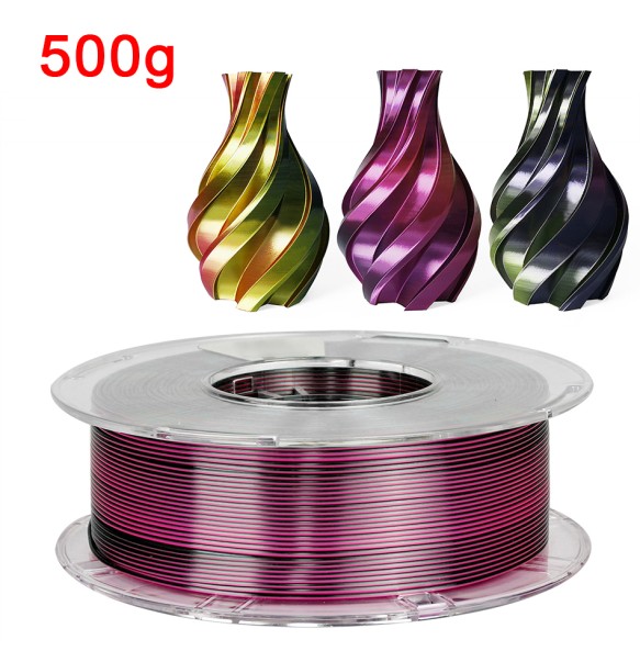 250G 3D Filament PLA 1.75mm 1kg Tricolor Filament Silk PLA 3D Printer Material Sublimation PLA Multicolor Filamento Impresora 3D