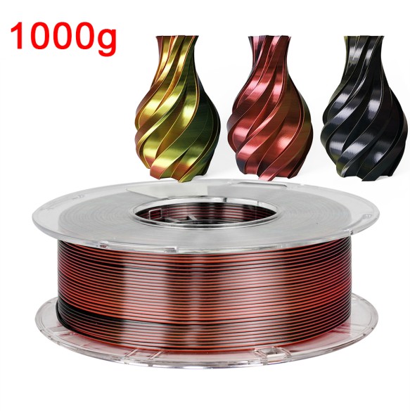 200G 3D Printer Filament Tricolor PLA 1.75mm 1kg Filament Silk 3D Material Sublimation PLA Multicolor Filamento Impresora 3D