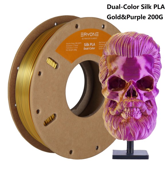 ERYONE 200g Dual Colors Silk PLA Filament For FDM 3D Printer 1.75mm ±0.03 High Quality New arrival Impresora 3D Printting