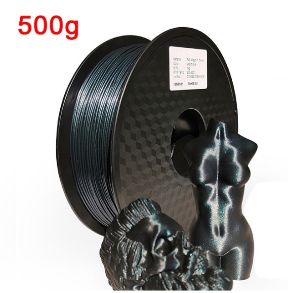 3D Printer Filament Glitter PLA 1KG 500G 250G Sublimation Filament Magic Shiny Plastic Material 1.75mm 3D Rainbow Filamento