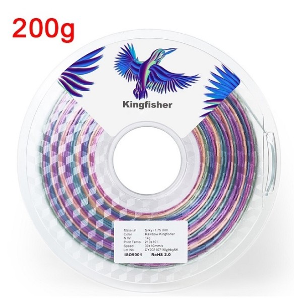 3D Printer Filament PLA 1.75mm 200G 3D Silk Filament Dual Color PLA Rainbow Filament PLA Silk Tricolor Filamento impresora 3d