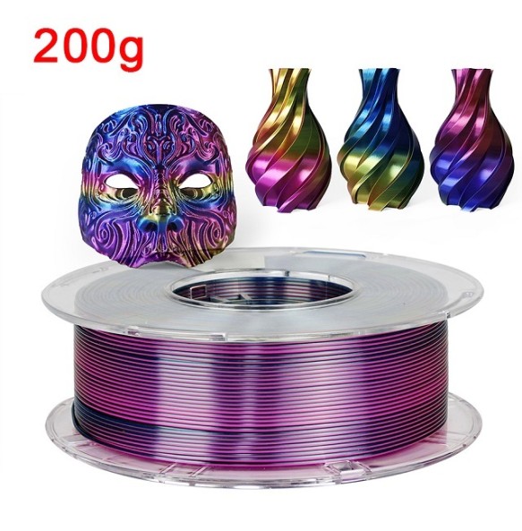 200G 3D Printer Filament Tricolor PLA 1.75mm 1kg Filament Silk 3D Material Sublimation PLA Multicolor Filamento Impresora 3D