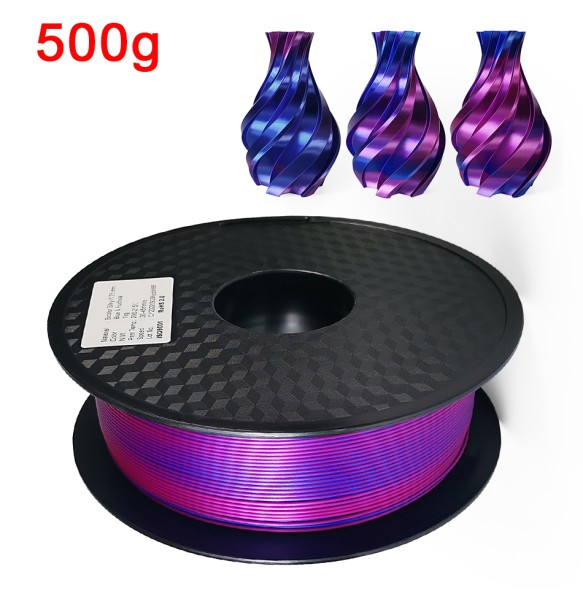 Dual Color PLA Filament for 3D Printer Two-tone 3D Printing Material 1.75mm Magic Two Colors Sublimation Duotone Silk Filaments