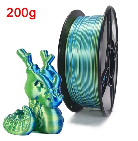 3D Printer Filament PLA 1.75mm 200G 3D Silk Filament Dual Color PLA Rainbow Filament PLA Silk Tricolor Filamento impresora 3d