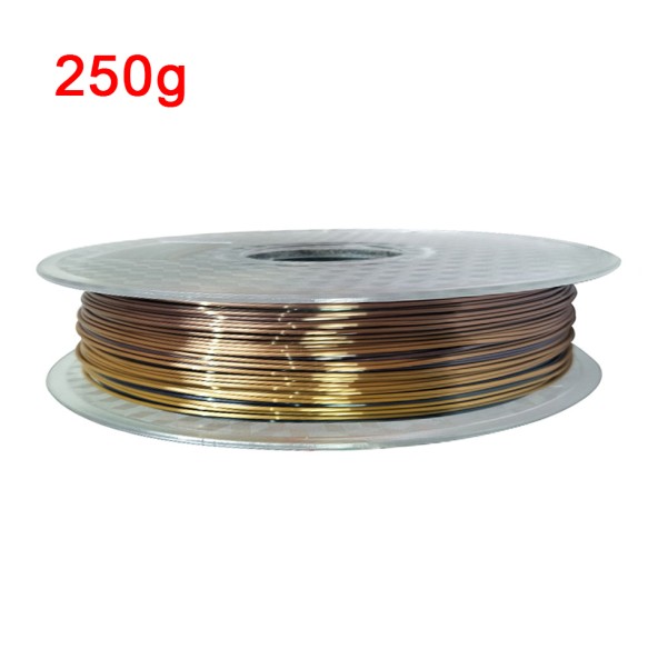 3D Printer Filament PLA 1.75mm 250g/500g/1KG Metallic Feel Shiny Silk 3D Printing Material Special sale Purple/ Copper Filament