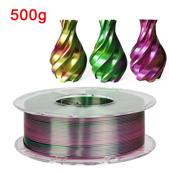 250G 3D Filament PLA 1.75mm 1kg Tricolor Filament Silk PLA 3D Printer Material Sublimation PLA Multicolor Filamento Impresora 3D