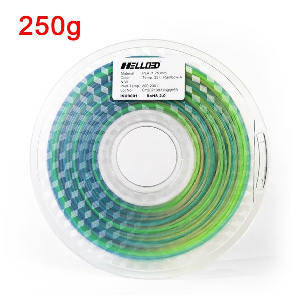 PLA 3D Printer Filament Color Change with Temperature 31-45 Degree Rainow Purple to Pink Green to Yellow 1.75mm for 3D Printing