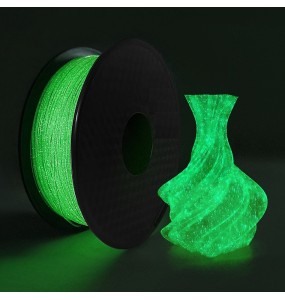 3D Filament PLA Glow In The Dark Luminous PLA 1kg 1.75mm Glowing Filament PLA Noctilucent 3D Printing Filaments Rainbow Filament