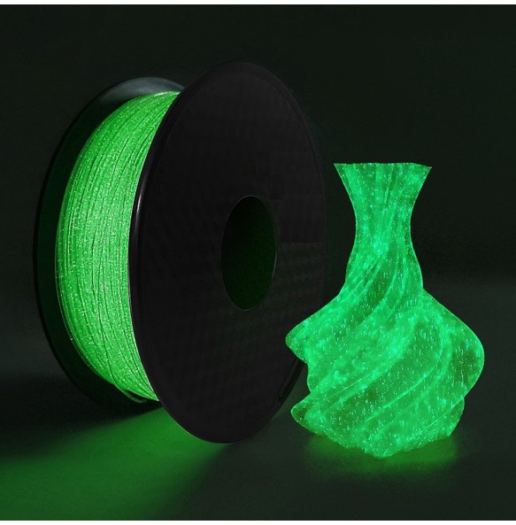 3D Filament PLA Glow In The Dark Luminous PLA 1kg 1.75mm Glowing Filament PLA Noctilucent 3D Printing Filaments Rainbow Filament