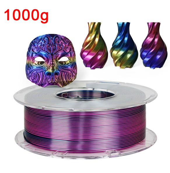 250G 3D Filament PLA 1.75mm 1kg Tricolor Filament Silk PLA 3D Printer Material Sublimation PLA Multicolor Filamento Impresora 3D