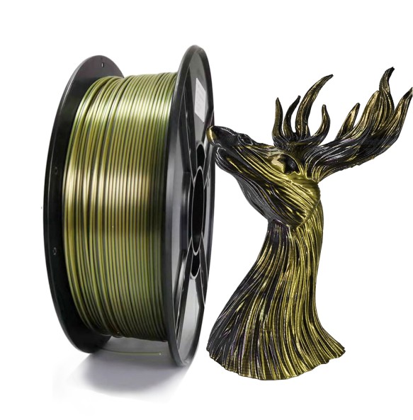 Dual Color PLA Filament for 3D Printer Two-tone 3D Printing Material 1.75mm Magic Two Colors Sublimation Duotone Silk Filaments